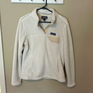 Patagonia Women’s Re-Tool Snap-T Fleece Pullover in Raw Linen - Size S